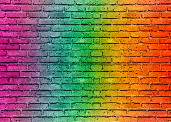 Rainbow brick